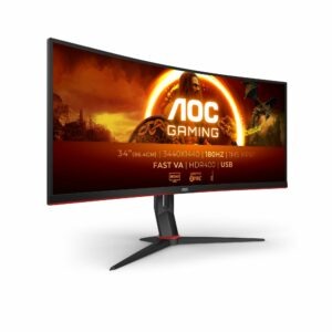 Écran PC 34&Prime; AOC incurvé 3440×1440 180 Hz à 249,00€ chez Amazon