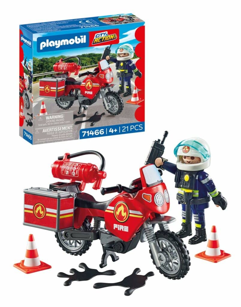 Smartphone Playmobil 71466 Pompier et Moto