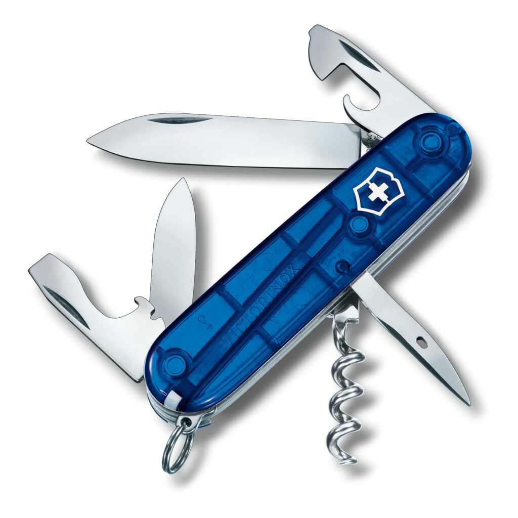 Victorinox Spartan 12 fonctions bleu transparent