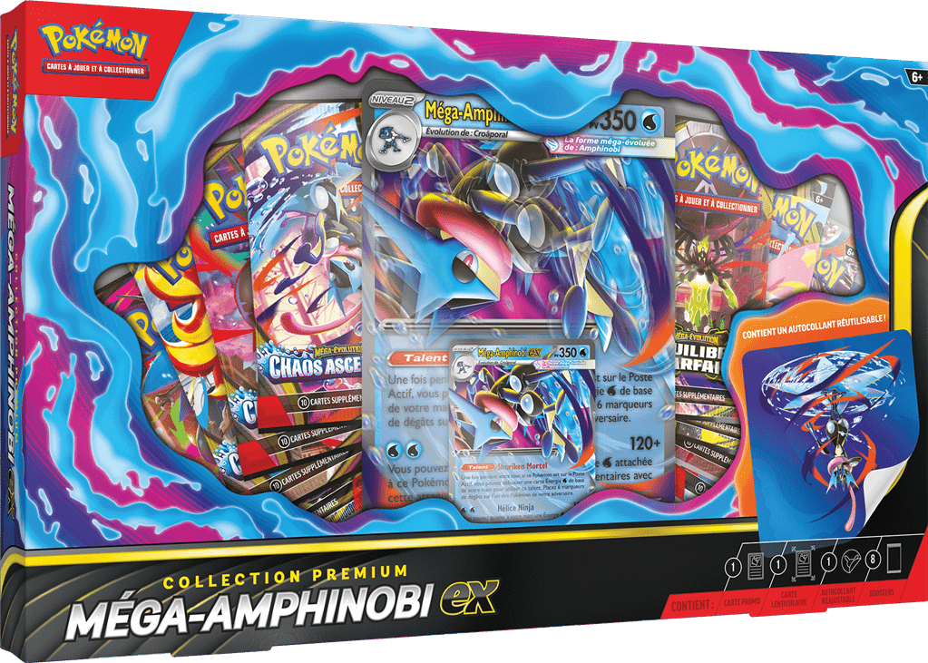 Coffret Premium Pokémon Méga-Amphinobi EX