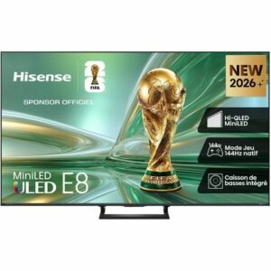TV Hisense 50E8S 4K MiniLED QLED 144 Hz à 399,99€ chez Cdiscount