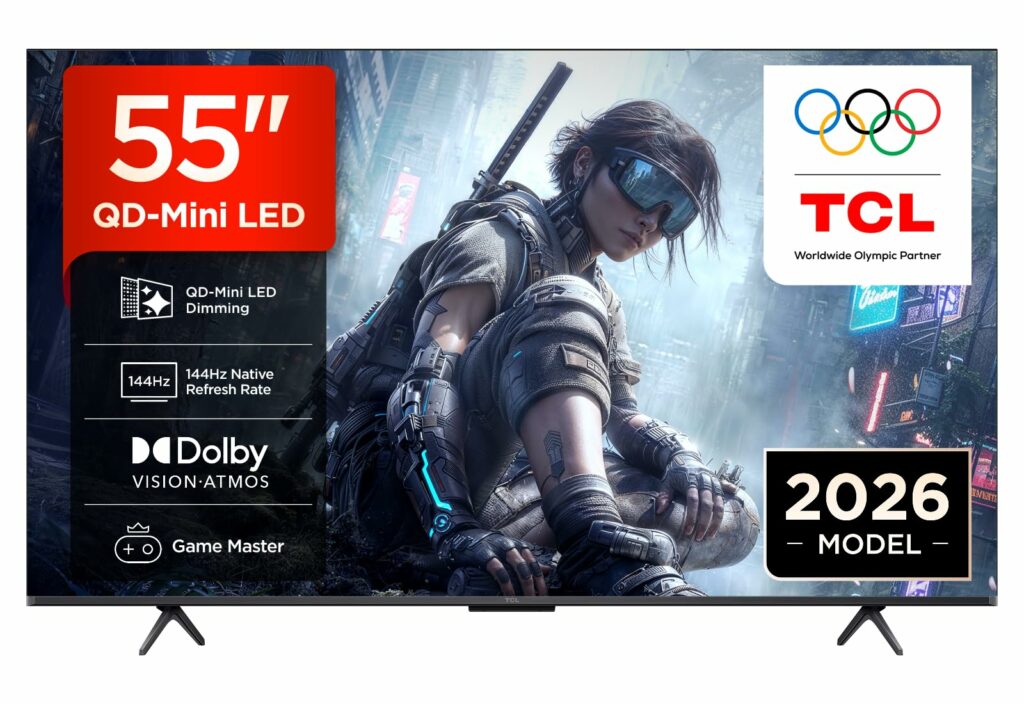 TV TCL 55T8D QLED 4K QD-Mini LED