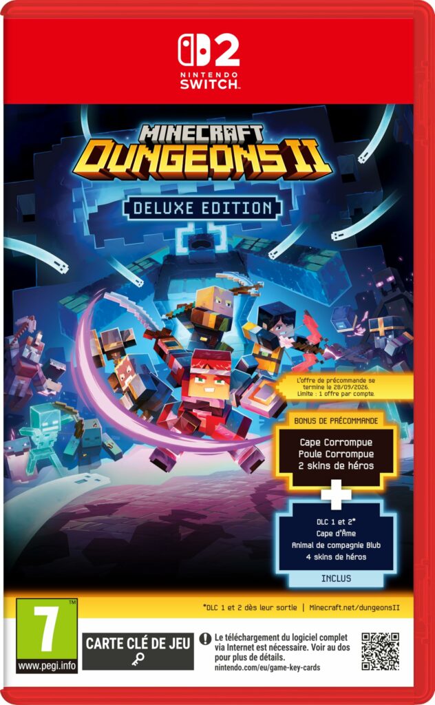 Minecraft Dungeons 2 Deluxe Edition sur Switch 2