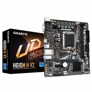 Carte mère GIGABYTE H610M H V2 DDR5 à 49,80€ chez Amazon