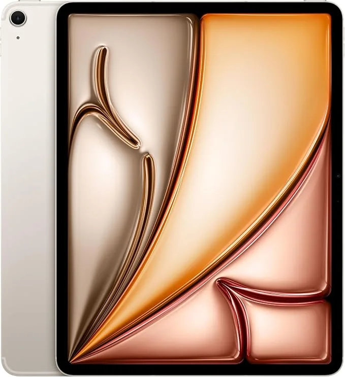 Apple iPad Air 13 Pouces (M4) · Tablette · 13″ · 256 Go · Lumière stellaire · Wi-Fi 7 · 5G
