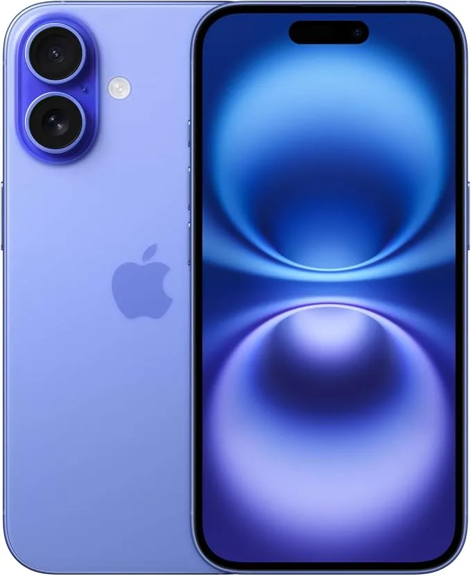 Apple iPhone 16 15,5 cm (6.1") Double SIM iOS 18 5G USB Type-C 128 Go Bleu Outremer