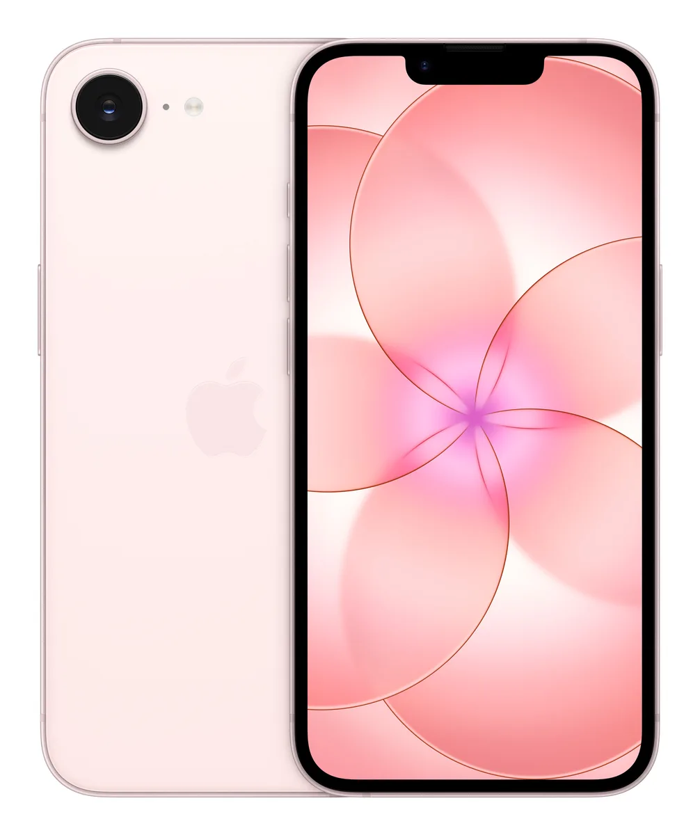 Apple iPhone 17e 15,5 cm (6.1") Double SIM iOS 26 5G USB Type-C 512 Go Rose clair