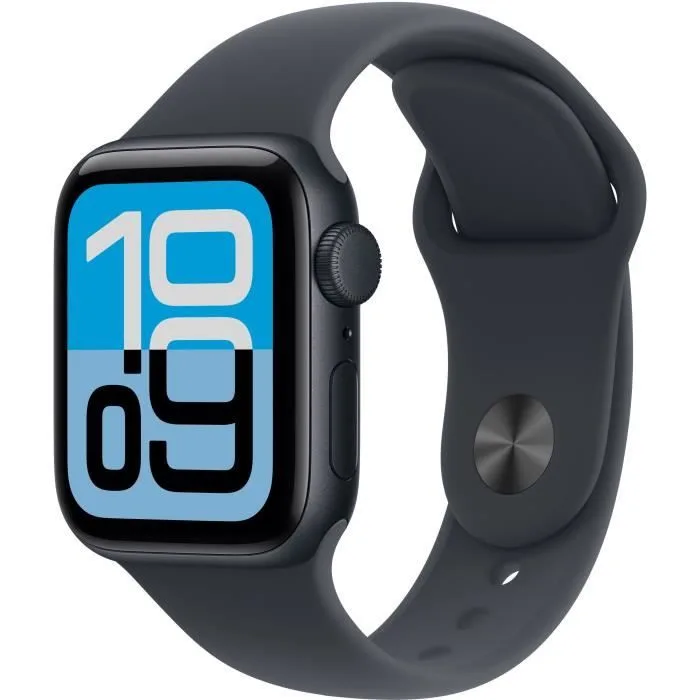 Apple Watch SE 3 GPS 40 mm boîtier noir / bracelet sport noir M/L (MEHC4ZR/A)