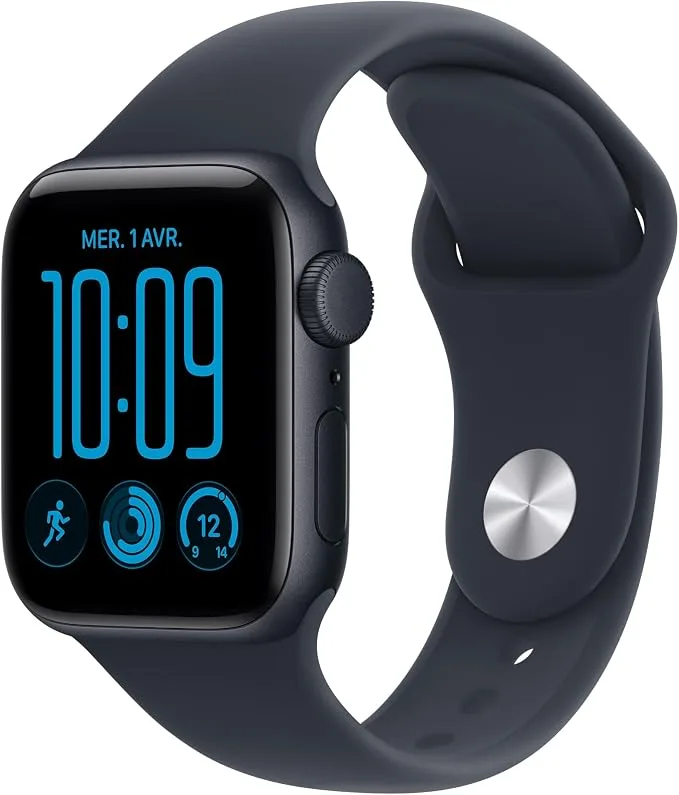 Apple Watch SE 3 (GPS) Boîtier en Aluminium Minuit de 40 mm · Montre connectée · Bleu