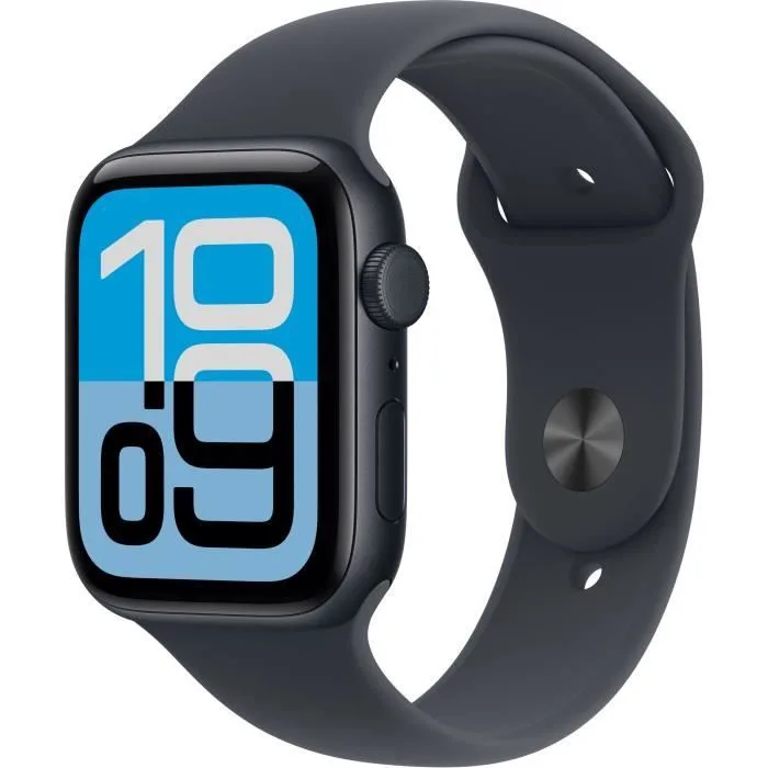 Apple Watch SE 3 GPS + Cellular – 44mm – Boîtier Midnight Aluminium – Bracelet Midnight Sport Band – M/L