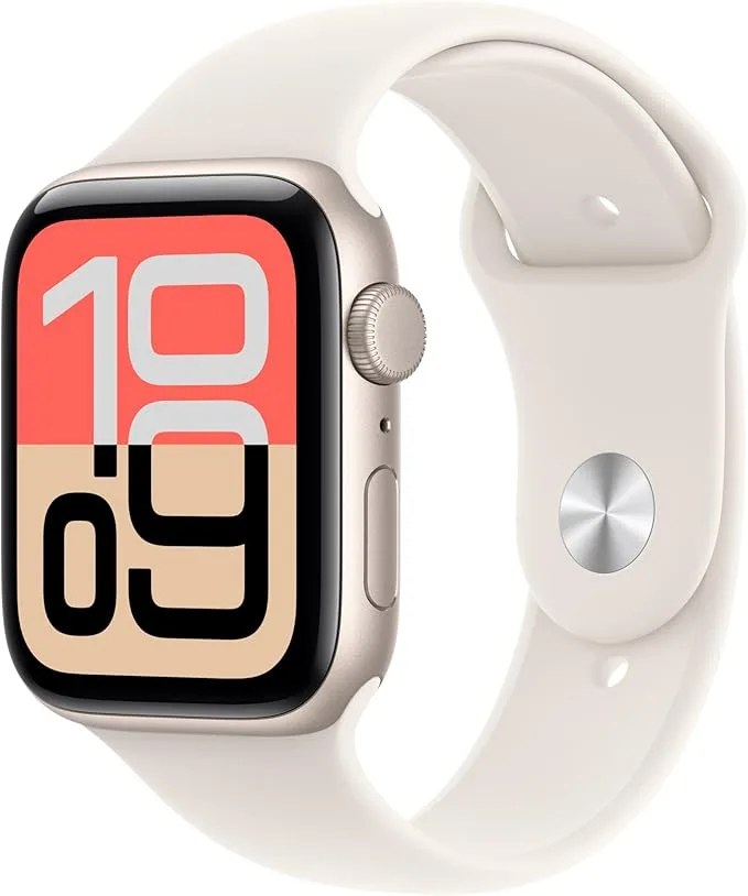 Apple Watch SE (3nd generation) OLED 44 mm Numérique 368 x 448 pixels Écran tactile Beige Wi-Fi GPS (satellite)