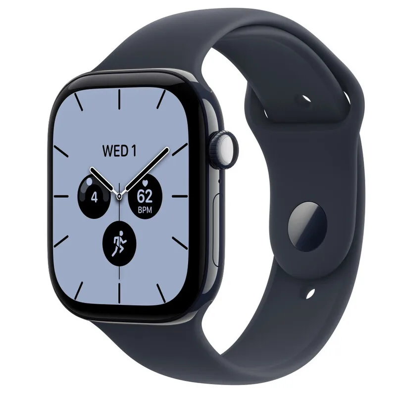 Apple Watch Series 12 GPS + Cellular 46 mm Boîtier en céramique bleu nuit avec bracelet sport bleu marine - S/M