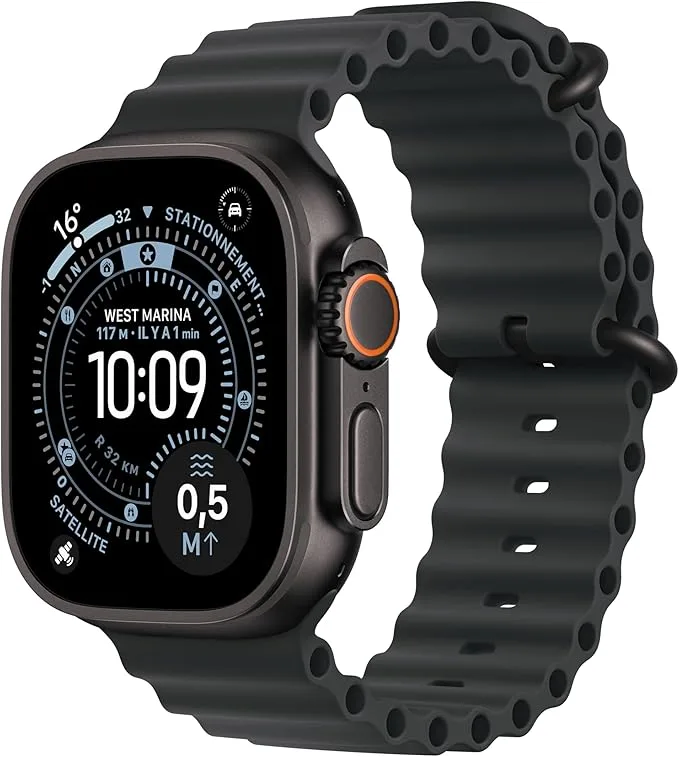 Apple Watch Ultra 3 [GPS + Cellular 49 mm] Montre connectée Course à · Noir