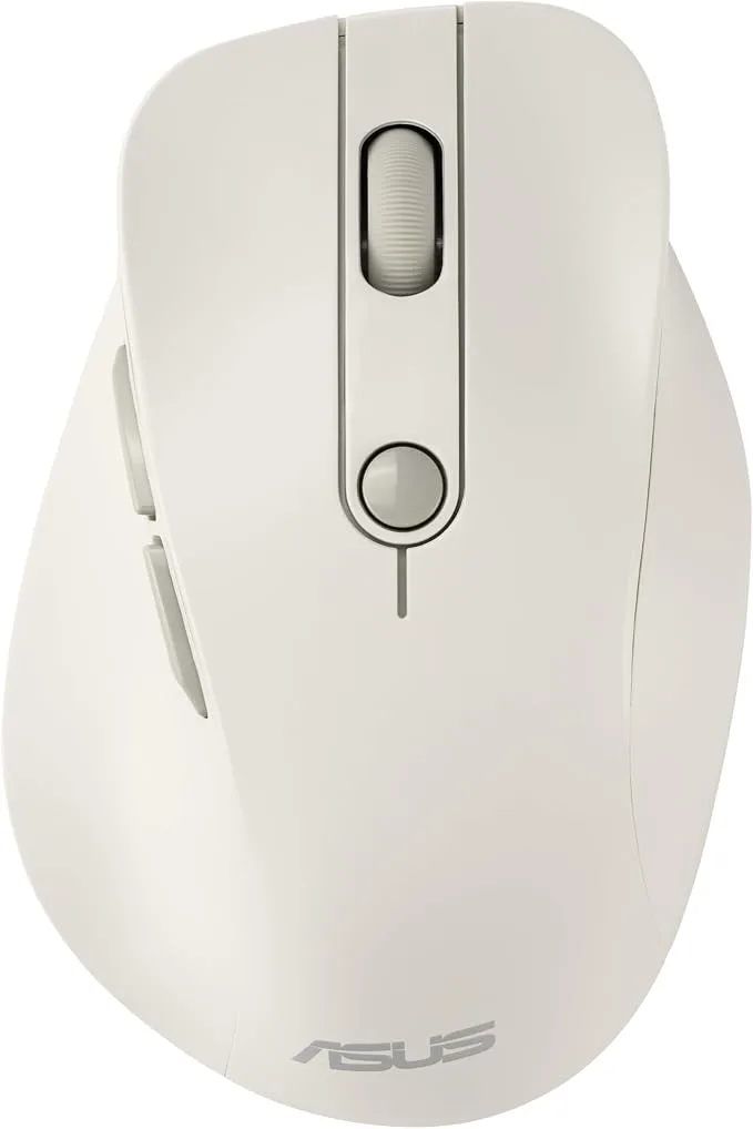 Asus MD105 Souris Universelle Droite RF sans Fil + Bluetooth 2400 dpi Milky White