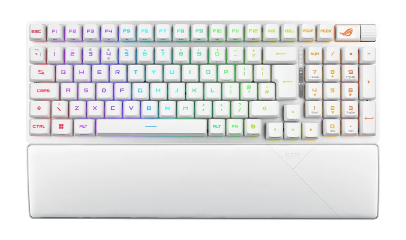 Asus ROG Scope II 96 RX Clavier de Jeu Mécanique sans Fil - AZERTY - Blanc