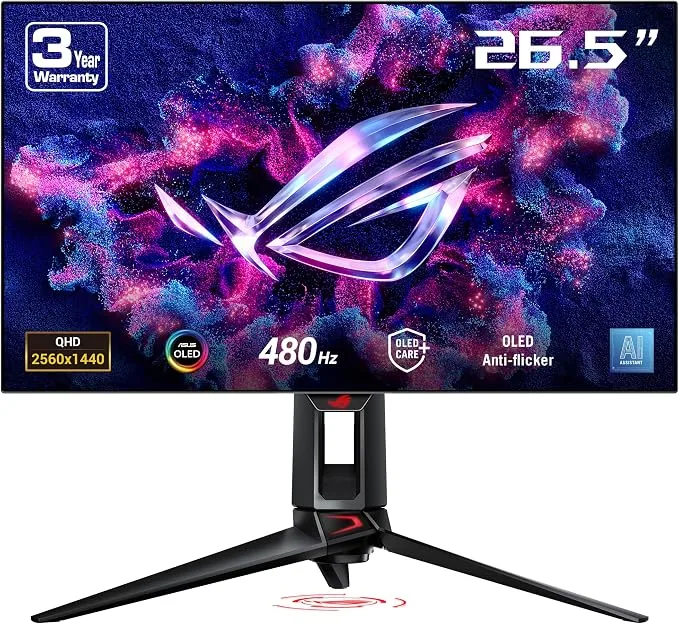 Asus ROG Swift PG27AQDP 27 Pouces 1440p 480Hz Écran PC Gamer OLED