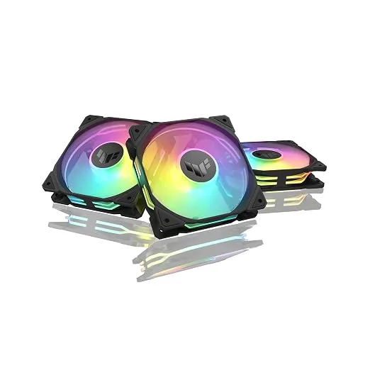 Asus TUF Gaming TR120 ARGB Reverse Blade Black Lot de 3 Ventilateurs · Noir