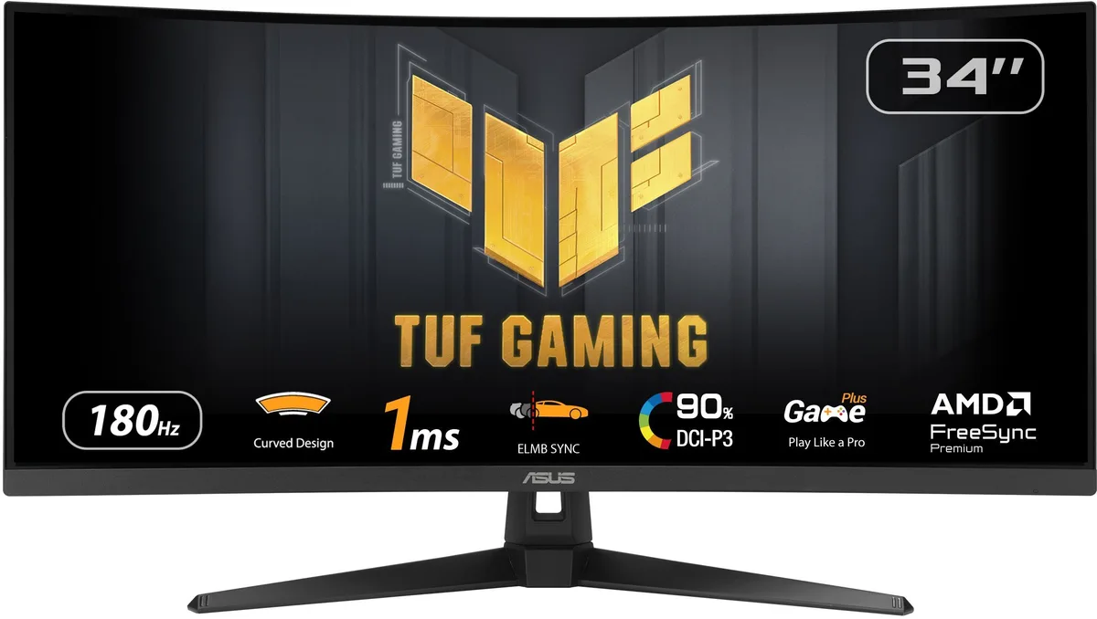 Asus TUF Gaming VG34VQ3B écran plat de PC 86,4 cm (34") 3440 x 1440 pixels UltraWide Quad HD LED Noir