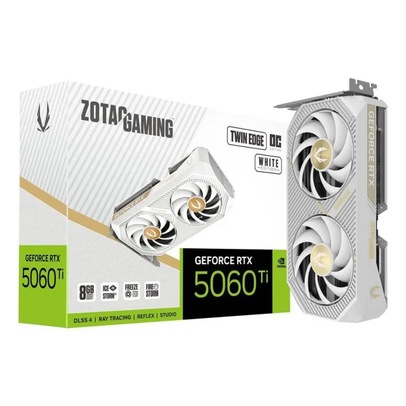 Carte Graphique Zotac GeForce RTX 5060 Ti Twin Edge OC 8GB GDDR7 Reflex 2 RTX AI DLSS4
