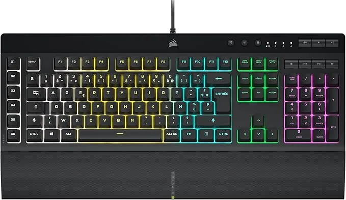 Corsair Clavier gaming K55 RGB Pro - CH-9226765-FR - Noir