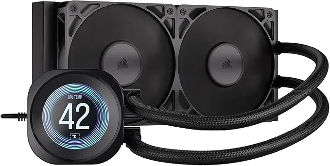 Corsair Nautilus 240 RS LCD Watercooling pour CPU · Écran · Noir