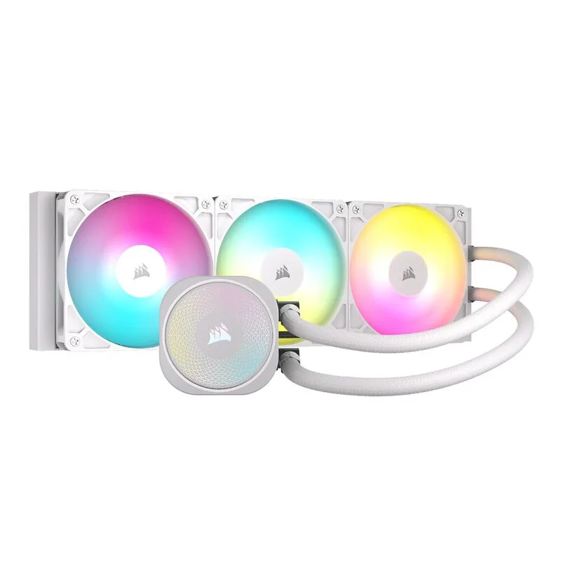 Corsair Nautilus 360 ARGB White, 360mm Radiator, Liquid CPU Cooler