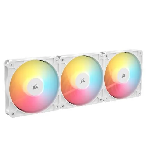 Corsair RS120-R ARGB White, 120mm ARGB Fan, Triple Pack