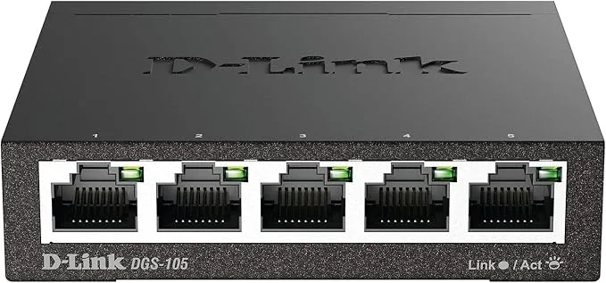 D-Link DGS-105 Switch 5 Ports Gigabit Metallique 10/100/1000mbps