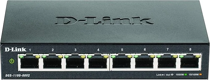 D-Link DGS-1100-08V2 Switch administrable smart Gigabit 8 ports