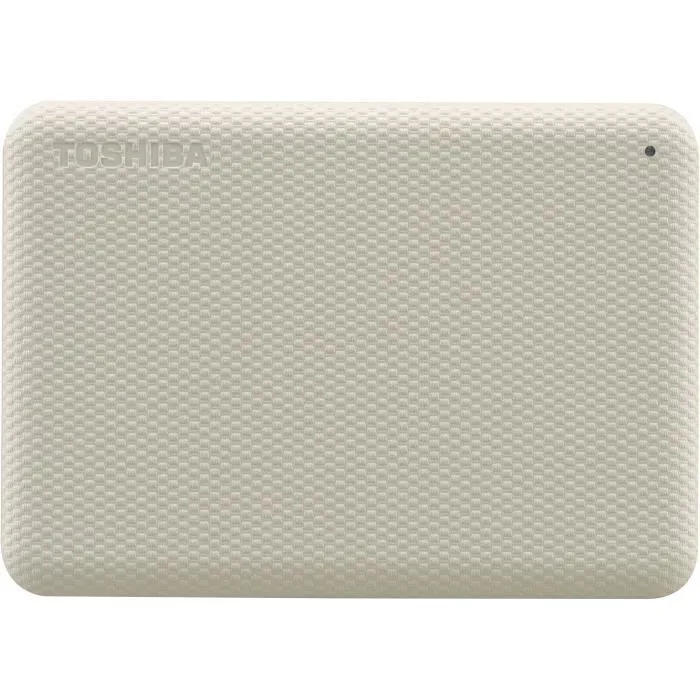 Disque dur externe - Toshiba - Canvio Advance - 2 To - Blanc - Logiciels de sécurité et sauvegarde inclus