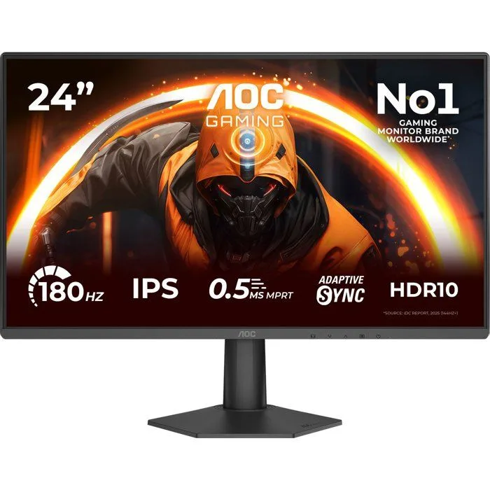 Écran PC Gamer – AOC – 23,8&Prime; – FHD – 180Hz – IPS – 0,5 ms – HDR10 Adaptive Sync