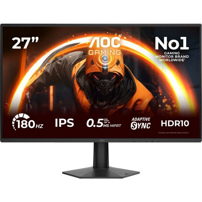 Écran PC Gamer - AOC - 27 - Full HD - 180 Hz - IPS - 0 5 ms - HDR10 Adaptive Sync