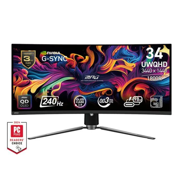 Ecran PC Gamer – MSI – 34&Prime; – MPG 341CQPX QD-OLED