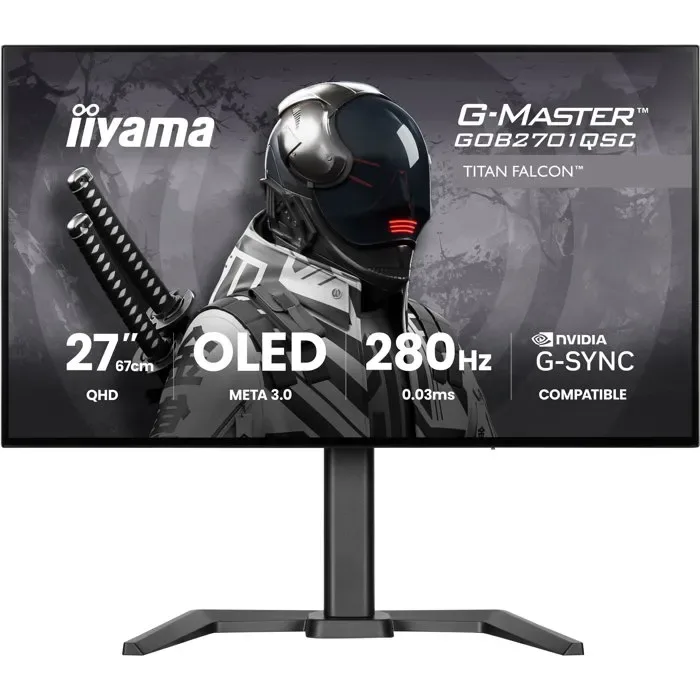 Écran PC Gaming - 27 - QHD - 280Hz - Dalle OLED - Ajustable en hauteur - GOB2701QSC-B1
