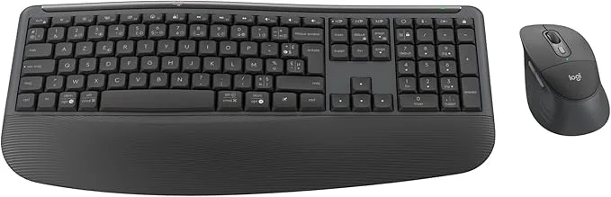 Ensemble Clavier Souris - Sans fil - Logitech - Signature Comfort Plus MK880 - Graphite