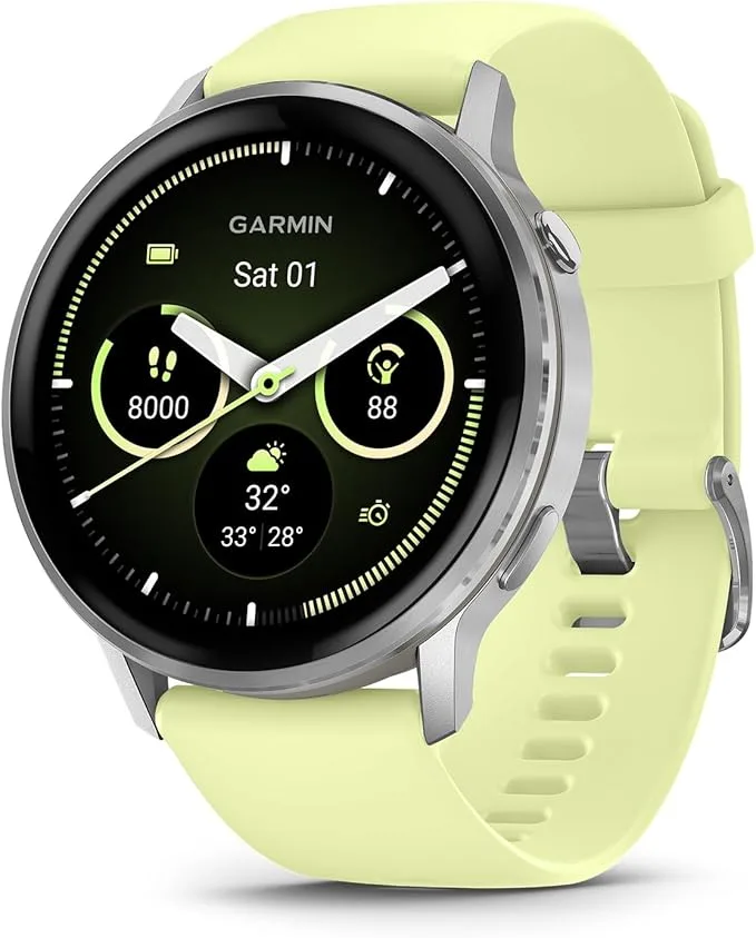 Garmin Venu 4, Montre GPS connectée sport & santé AMOLED, Citron, 41mm