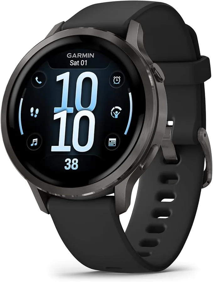 Garmin Venu 4, Montre GPS connectée sport & santé AMOLED, Gray/Noir, 41mm