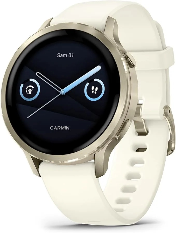 Garmin Venu 4, Montre GPS connectée sport & santé AMOLED, Ivoire, 41mm