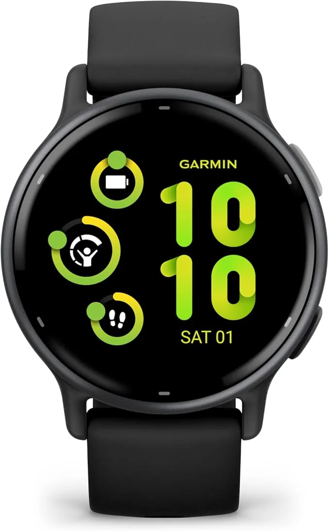 Garmin vívoactive 5, Montre connectée GPS Sport & santé, Noir/Gray, 42mm