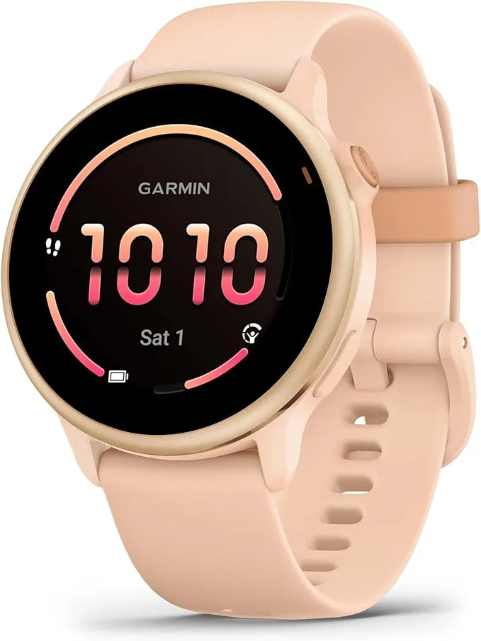 Garmin vívoactive 6, Montre connectée GPS sport & santé, Rose Pêche, 42mm