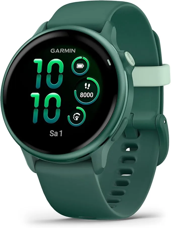 Garmin vívoactive 6, Montre connectée GPS sport & santé, Vert Sapin, 42mm