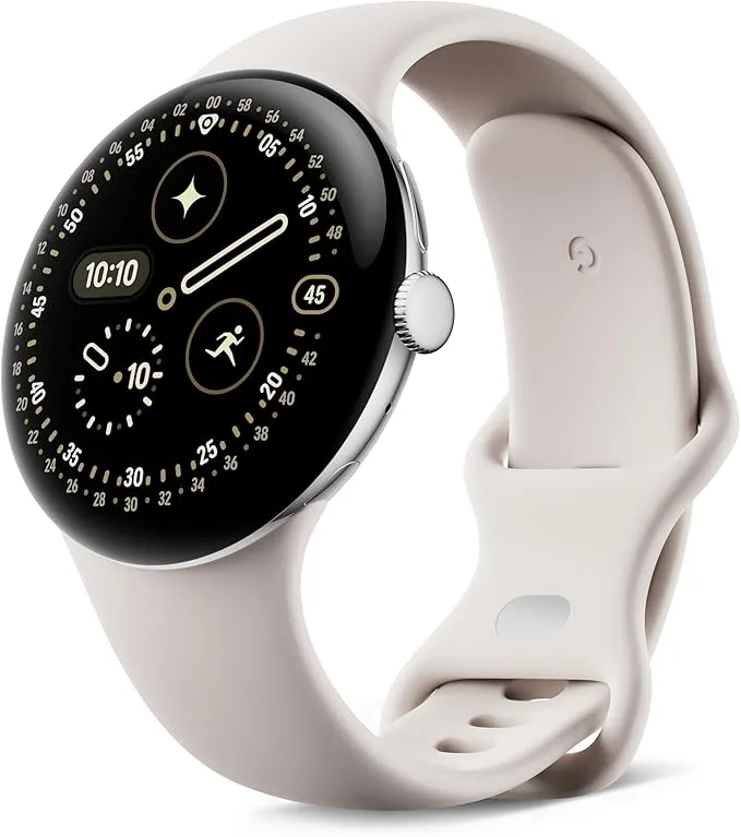 Google Pixel Watch 4 (45 mm) · Montre connectée · Argent