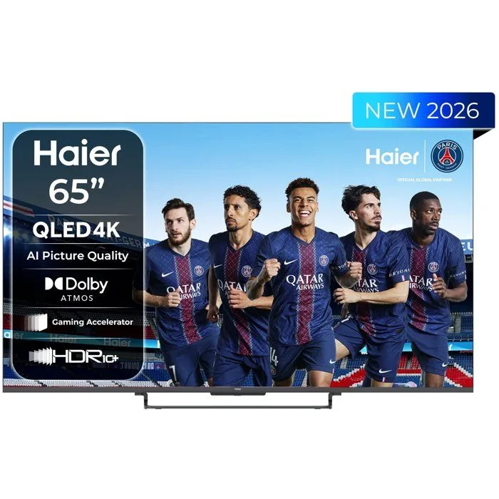 Haier H65S85GUX - TV QLED 65 (164 cm) - 4K UHD 3840x2160 - Dolby Vision - Google TV - 4xHDMI 2.1 - Wi-Fi
