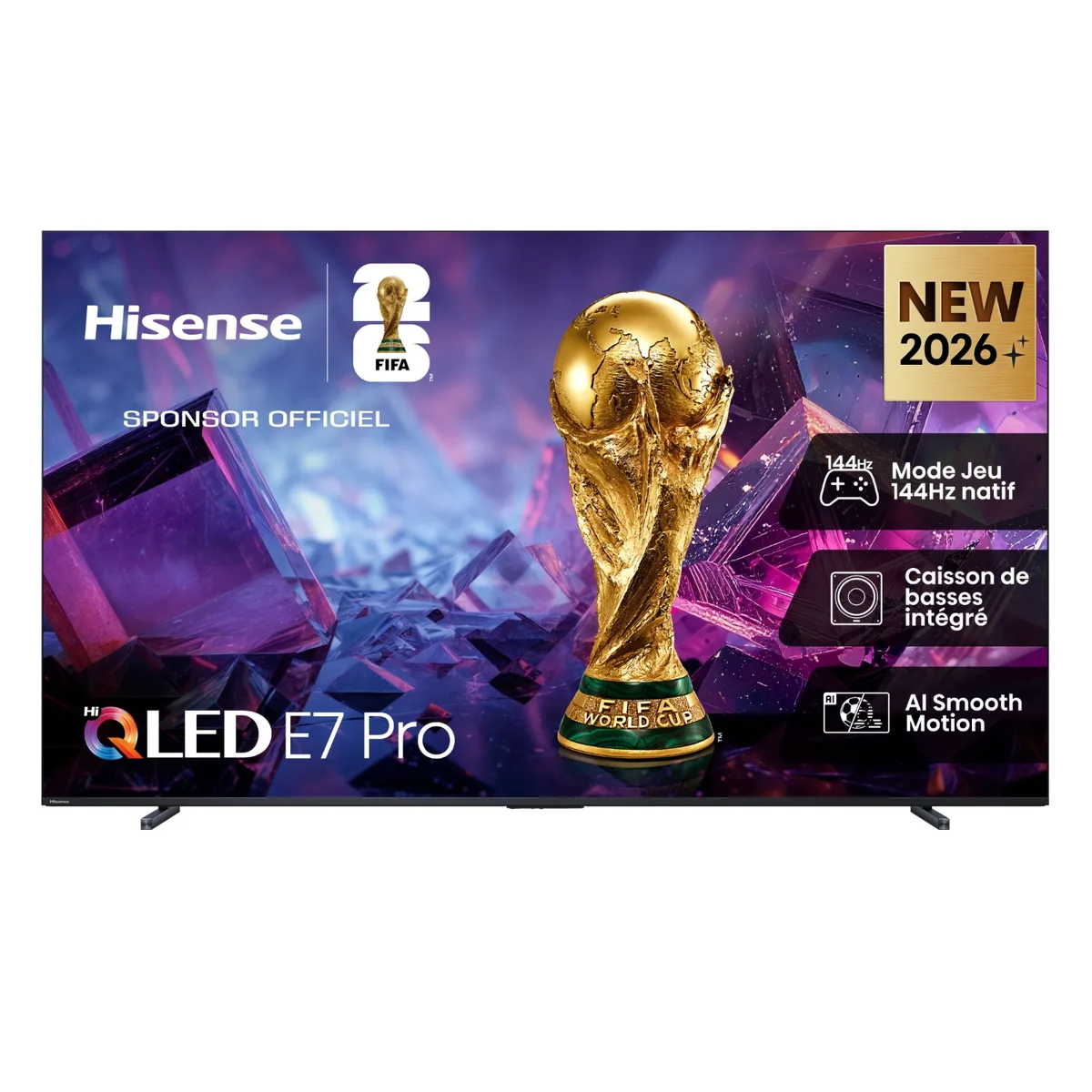 Hisense 100E7Q PRO 2,54 m (100") 4K Ultra HD Smart TV Wi-Fi Noir