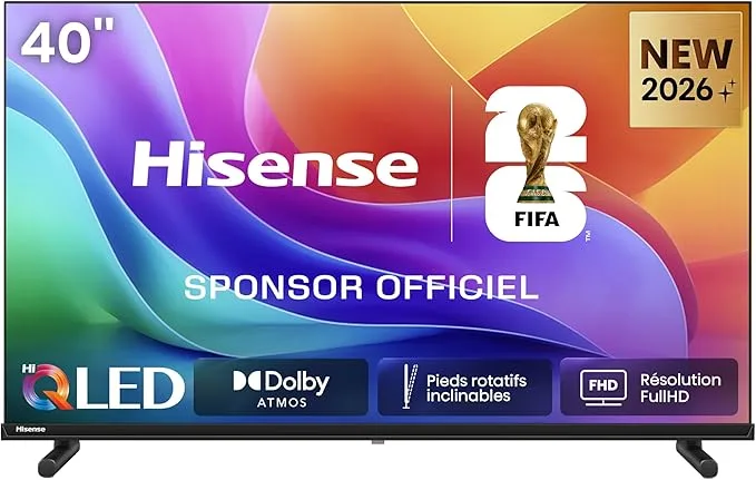 Hisense 40A5S Smart TV 2026 LED 40" (102 cm) Full HD Noir