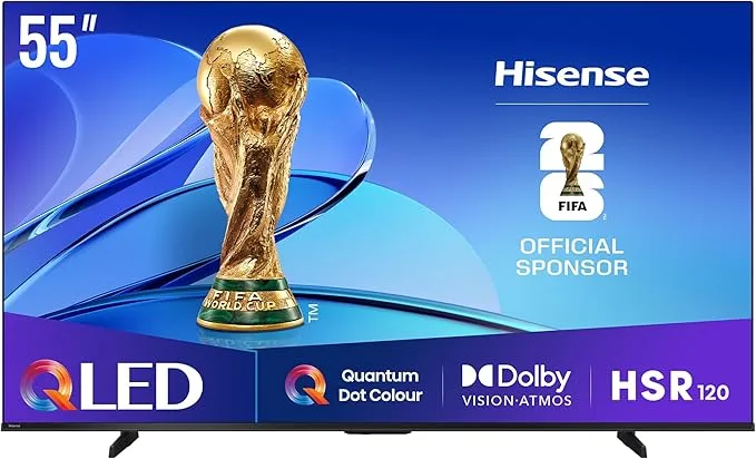 Hisense 55E7Q - TV QLED 55 (136 cm) - 4K UHD 3840x2160 - TV connecté - 3xHDMI 2.1 - Wi-Fi