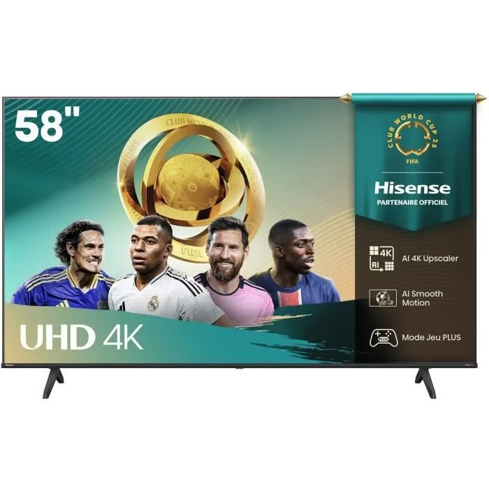 Hisense 58A6Q TV 147,3 cm (58") 4K Ultra HD Smart TV Wi-Fi Noir