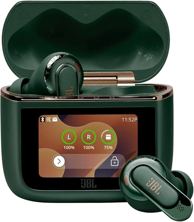 JBL Tour Pro 3, Écouteurs sans Fil avec Réduction de Bruit, Vert
