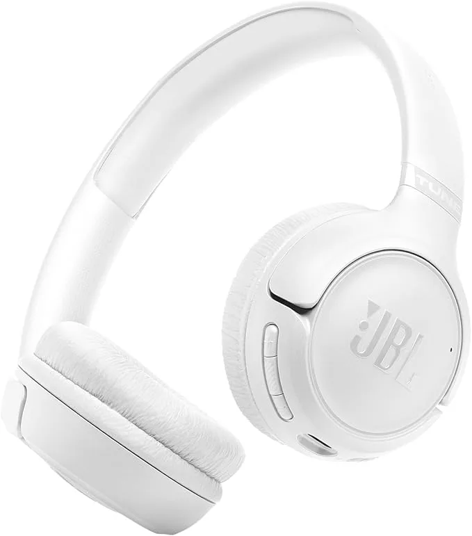 JBL Tune 530BT, Casque Audio Supra-Auriculaire sans Fil, Blanc