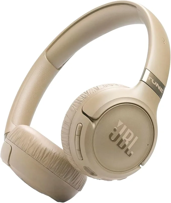JBL Tune 680 NC Beige, Casque Circum-auriculaire sans fil à réduction de bruit